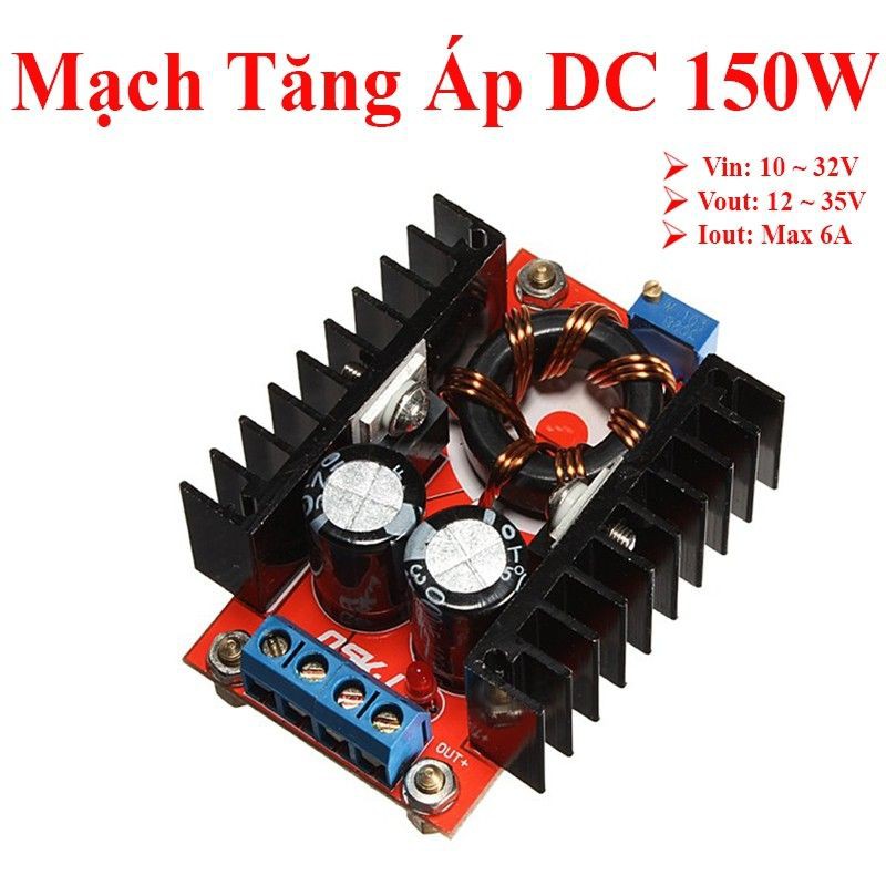 mạch tăng áp 150w có volum contac rời điều chỉnh điện áp