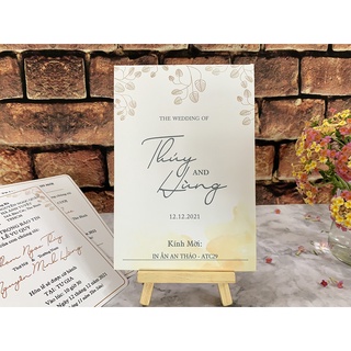 ATC29 - Thiệp cưới ĐƠN GIẢN - giao từ 30 thiệp (nội dung khách gửi) - Đọc kỹ mô tả