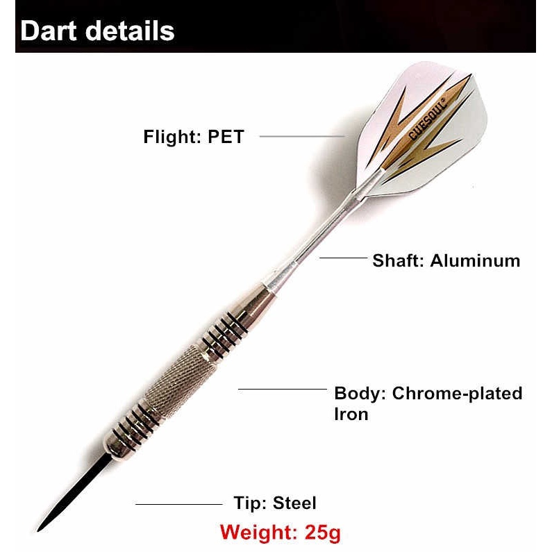 ❇✶Set 3 Phi Tiêu Chuyên Nghiệp 22g Màu Sắc Vàng Đen