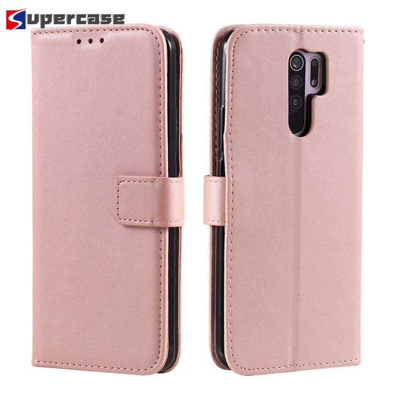 Bao da điện thoại nắp gấp có ngăn để thẻ bảo vệ cho Xiaomi Redmi 9c 9a 9 Note 9 Pro Max 9s