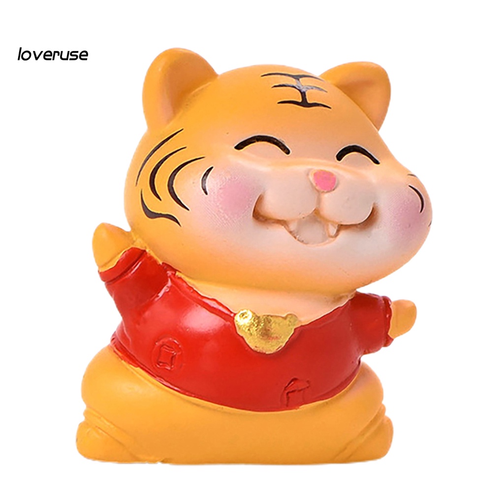 Mô hình con hổ may mắn mini dễ thương không mùi
