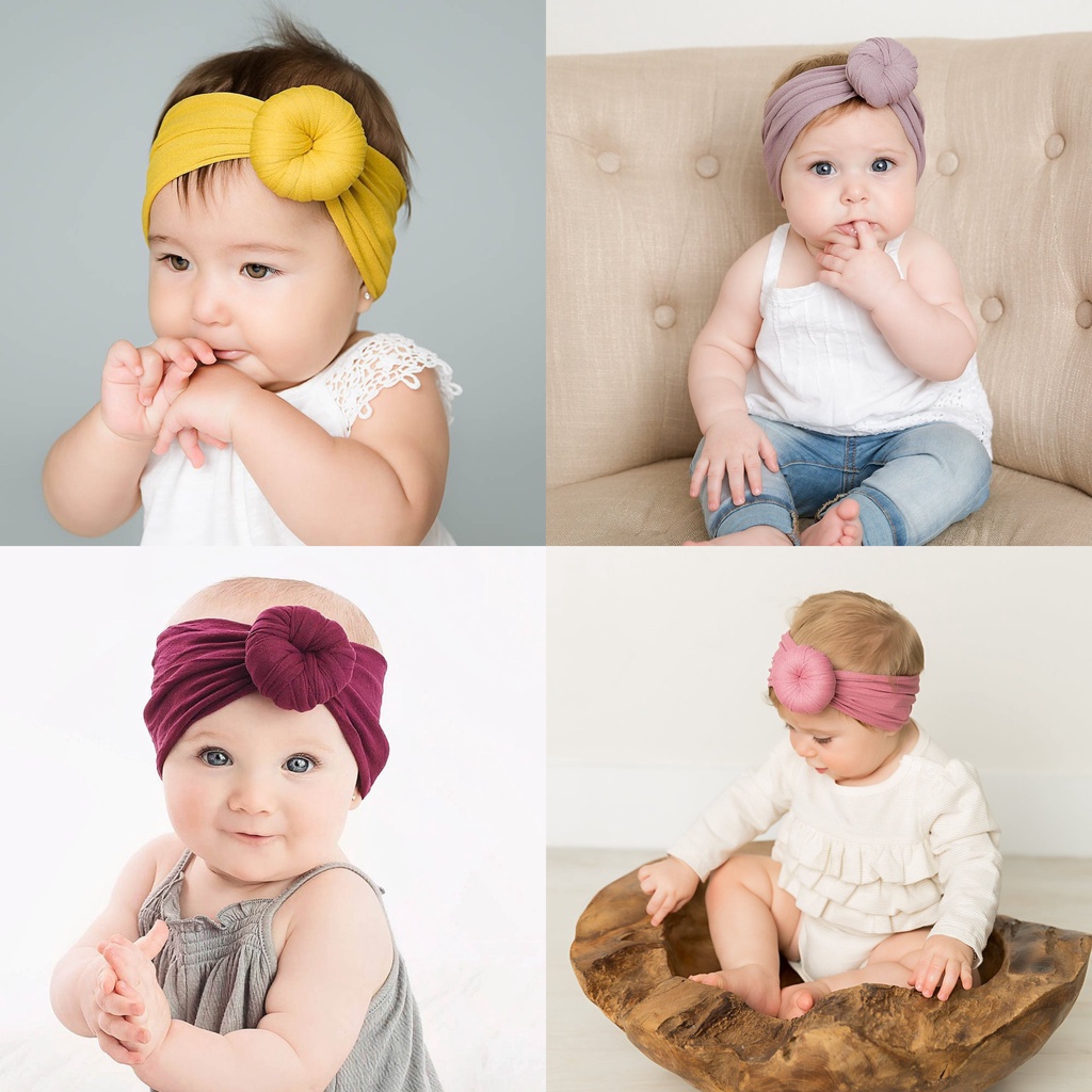 Turban soắn ốc xinh cho bé