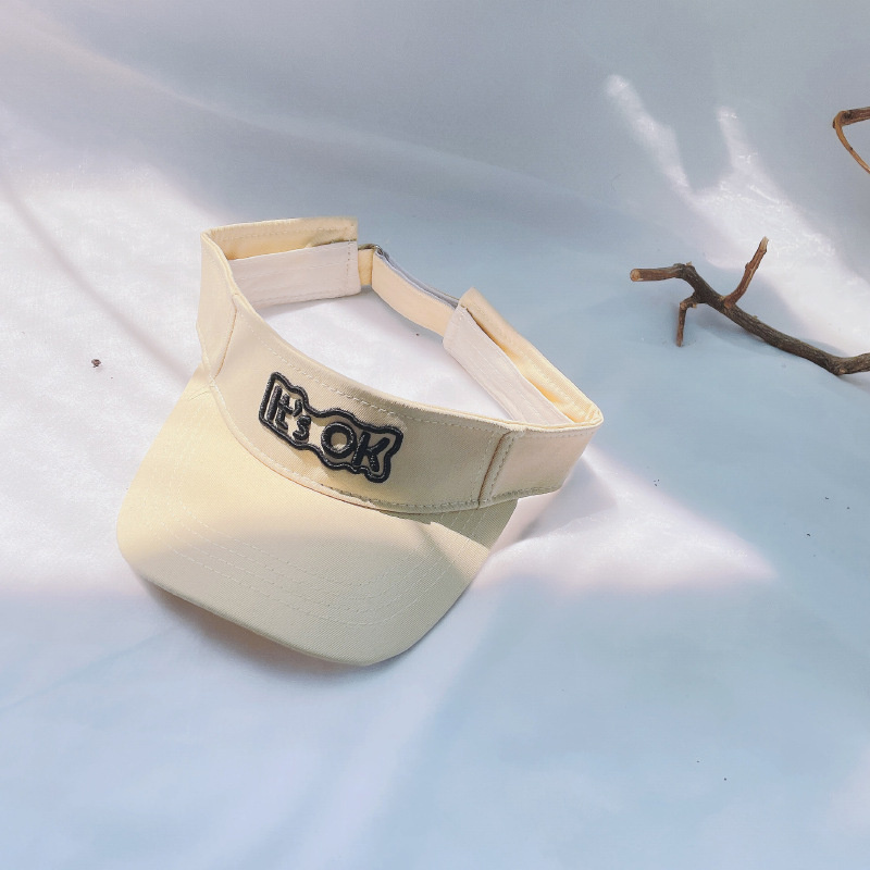 Mũ lưỡi trai nửa đầu thêu chữ It's OK thời trang hè 2021 cho bé