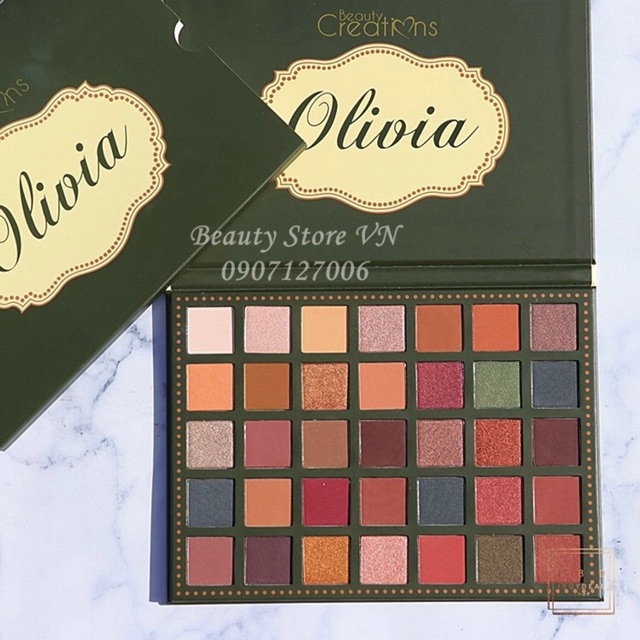 Bảng Phấn Mắt Olivia  [Tặng 1 Chì Kẻ Mắt Waterproof 50k] Beauty Creations 35 Eyeshadow Palette