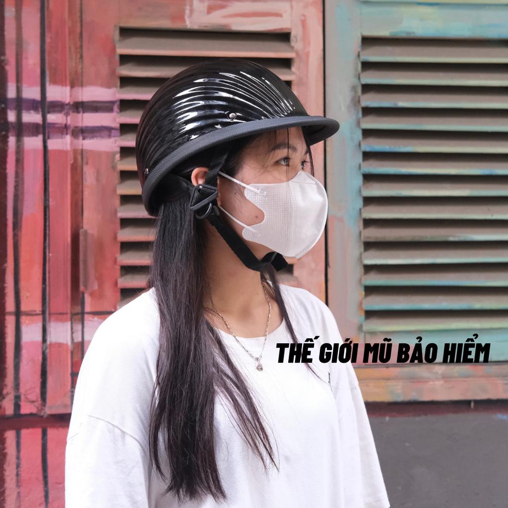 Mũ bảo hiểm 1/2 đầu đua ngựa,mũ ngựa cong gangter đội ngược,nón bảo hiểm thể thao thời trang nam độc lạ,thế giới mu