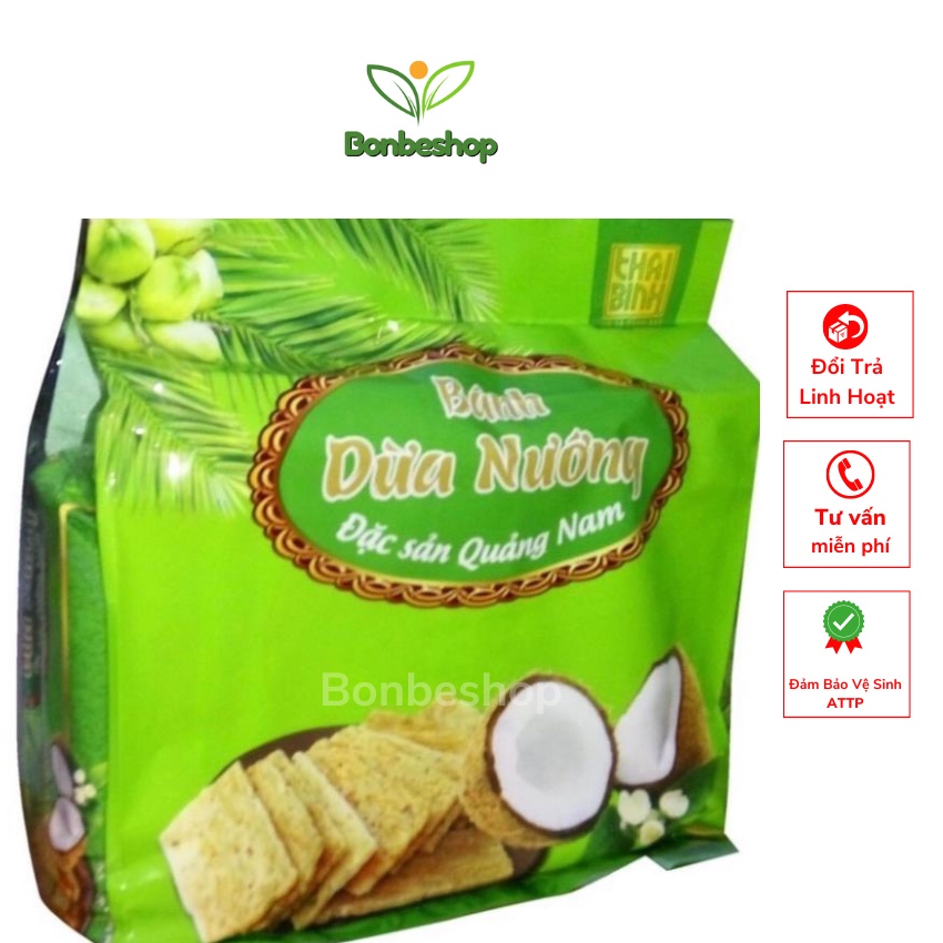 Bánh Dừa Nướng Quảng Nam  gói 200gr, giòn tan thơm ngon