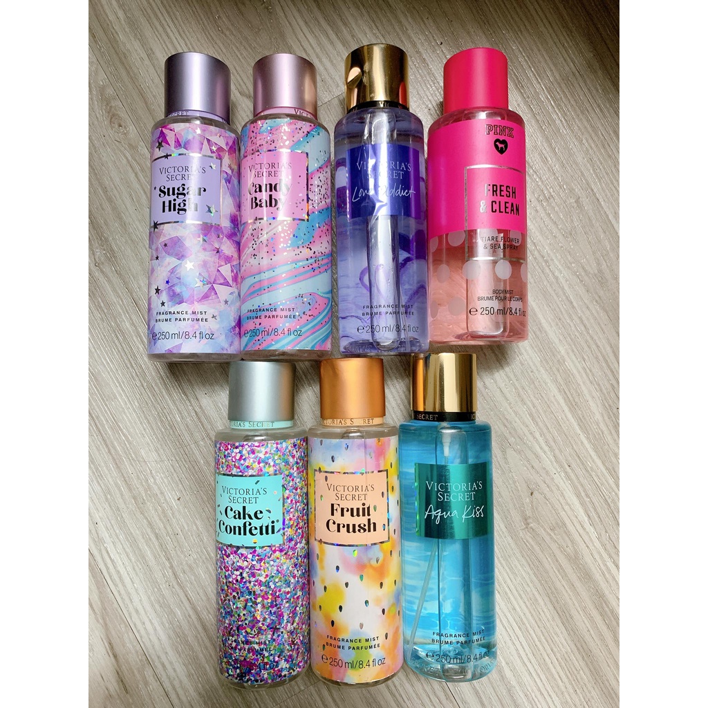 Xịt thơm VS, Body Mist Vic lỗi vỏ, lỗi nắp - Fullsize 250ml