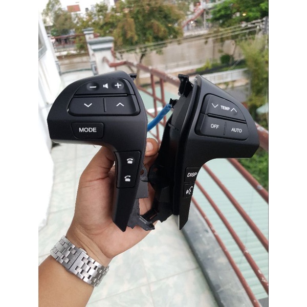 Phím điều khiển vô lăng cho xe toyota altis, innova, fortuner 2012 2015, camry 2007 2011. Lắp đặt zin. bảo hành 3 năm
