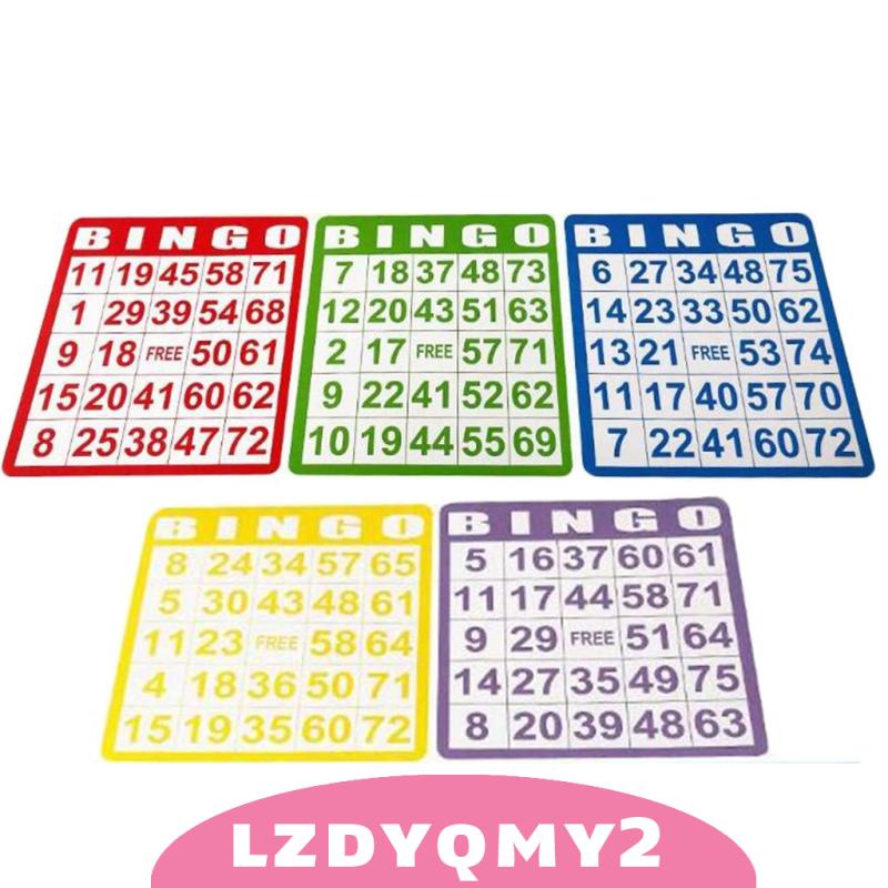 Bộ 100 Thẻ Bài Trò Chơi Bingo Vui Nhộn