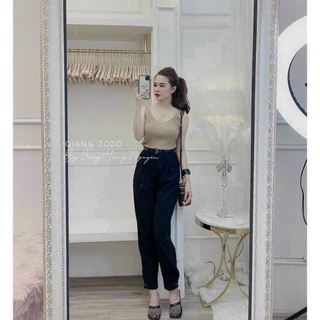 Mã 6318 - quần baggy khuy chân kèm đai hot hit