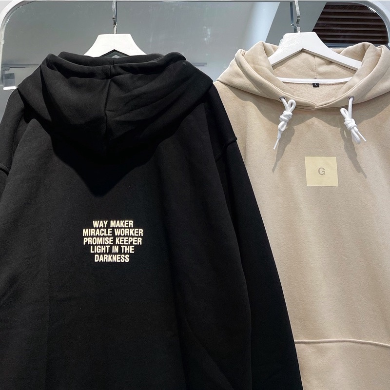 áo hoodie logo G 2 màu unisex ảnh thật SSSTore ( nam nữ mặc đều được) | BigBuy360 - bigbuy360.vn