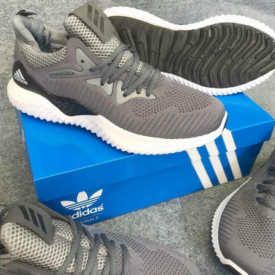 (Xả Kho) XẢ HÀNG Giày Adidas Alpha Bounce Xám Chất Lượng BÁN RẺ :)) 2020 2021