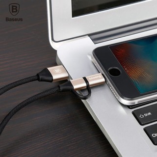 Cáp sậc nhanh đa năng 2 in 1 Micro - Type C Baseus Data sync Fast Charging USB Cable - Giá rẻ