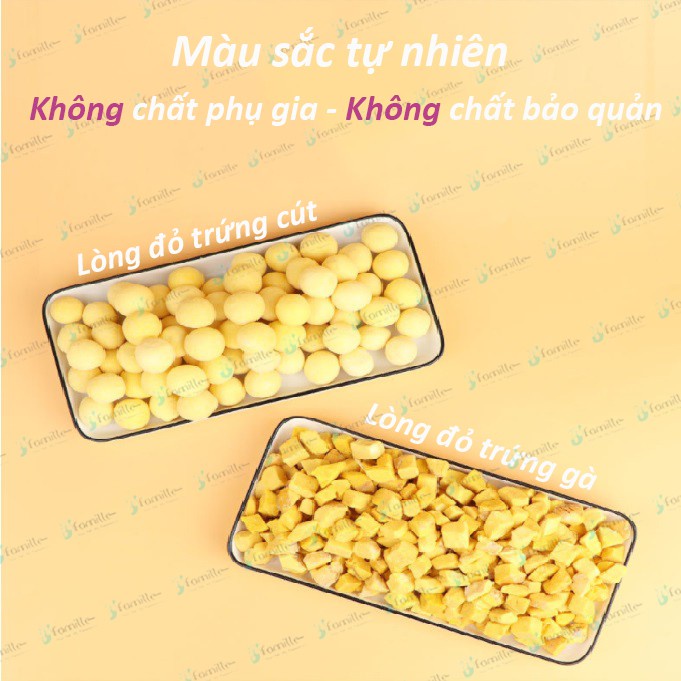 [LÔNG ÓNG MƯỢT]Thức Ăn Bổ Sung JFamille,Lòng Đỏ Trứng Đông Khô Cho Chó Mèo, Giàu Đạm, Tăng Sức Đề Kháng - JF58