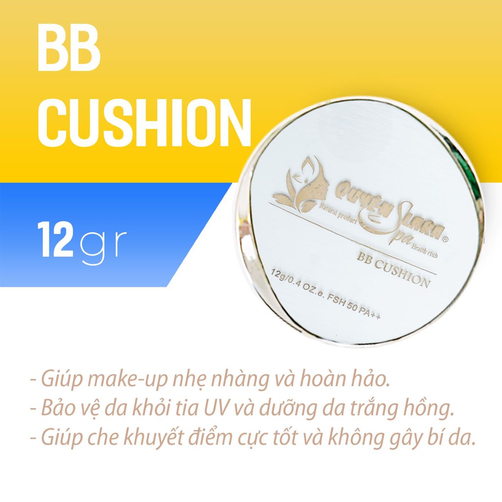 BB Cushion Quyên Lara (12gr) - Phấn nước BB cushion từ thiên nhiên - Mỹ phẩm thiên nhiên - Số công bố 2023/18/CBMP-HN