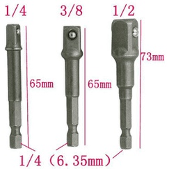 [GIÁ TỐT] Bộ 03 đầu chuyển vít sang bu lông 1/2&quot; - 3/8&quot; - 1/4&quot;