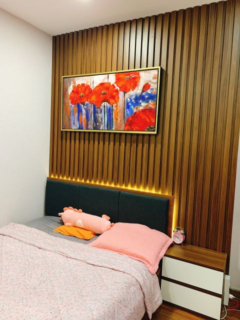 Tủ đầu giường gỗ Hoàng Giang Decor sang trọng thanh lịch cho không gian nhà ở 450 x 500 x 400 mm