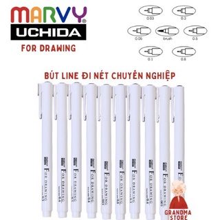 Bút line kháng nước marvy uchida- lepen drawing