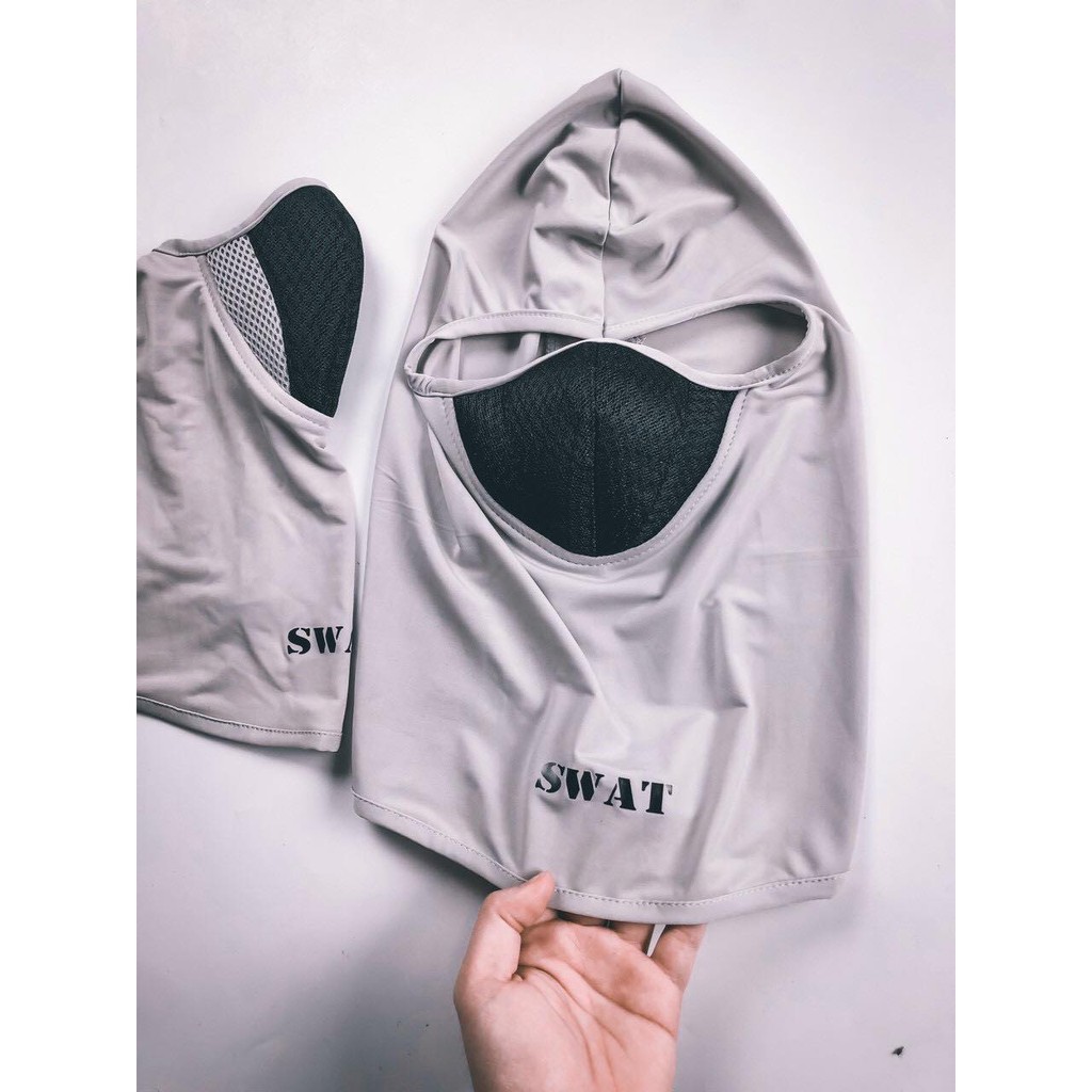 Khăn phượt điều hoà ninja X2 SWAT màu xám Chống Tia Uv Đa Năng Đi Xe Máy, Câu Cá, Chơi Thể Thao