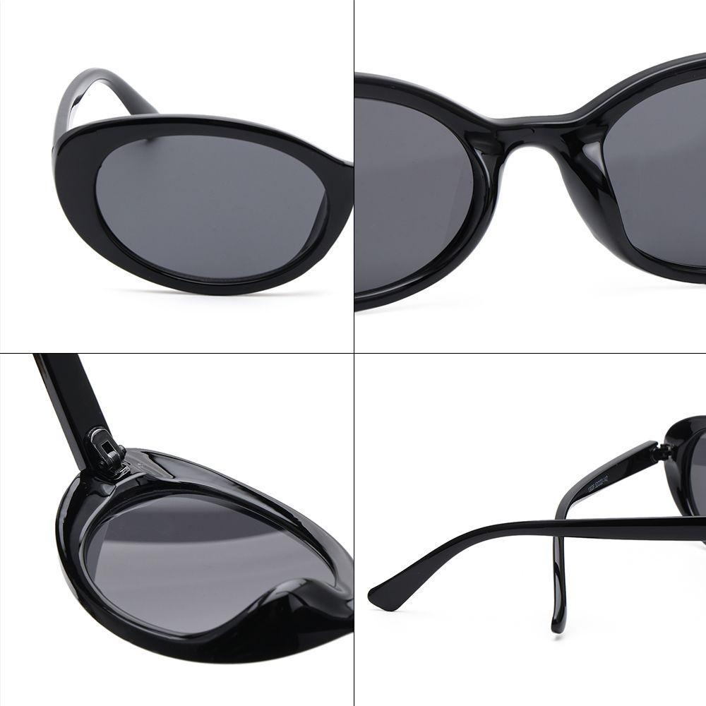 Kính Mát Gọng Nhỏ Hình Oval Phong Cách Gothic Thời Trang Đường Phố