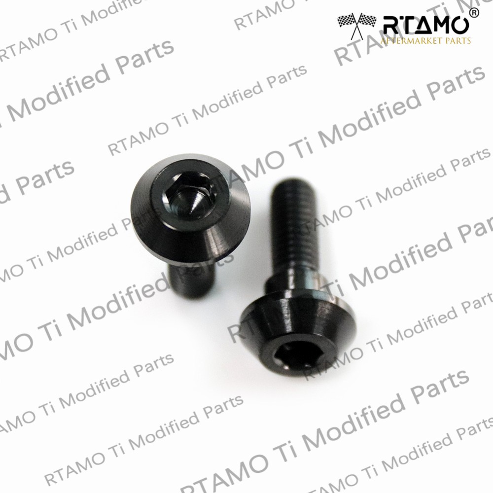 Rtamo Gr5 Titanium Alloy Yanaha Honda Brake Disc Rotor Bolt Disc Nut Fasteners M6×20 for Motorcycle Scooter Parts Available