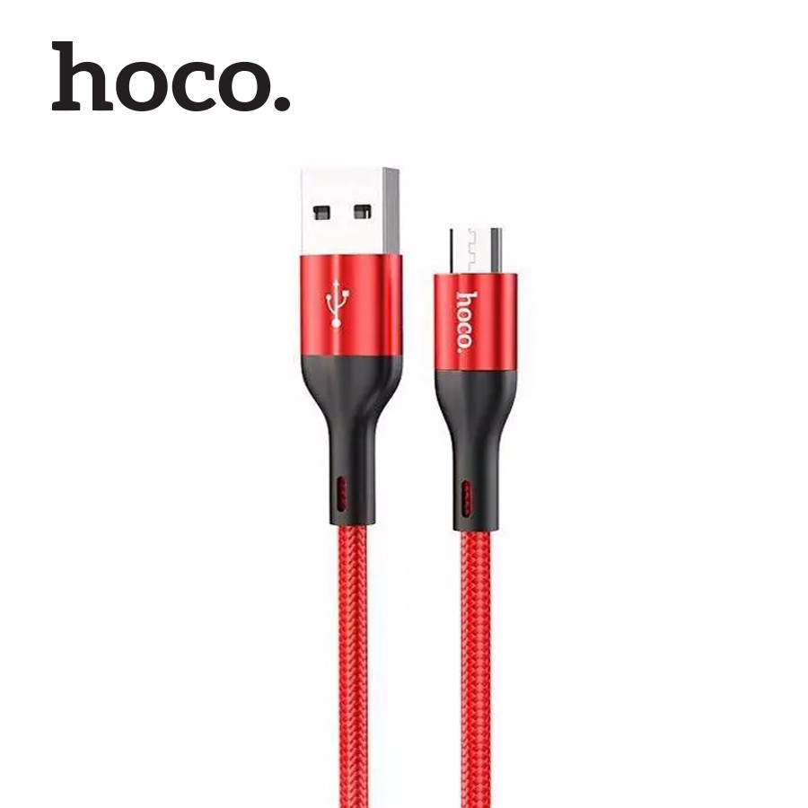 Cáp sạc nhanh Hoco X2 Max Micro USB sạc nhanh 3A, đầu sạc chống gập, dây dù truyền dữ liệu cho Android dài 0.25m