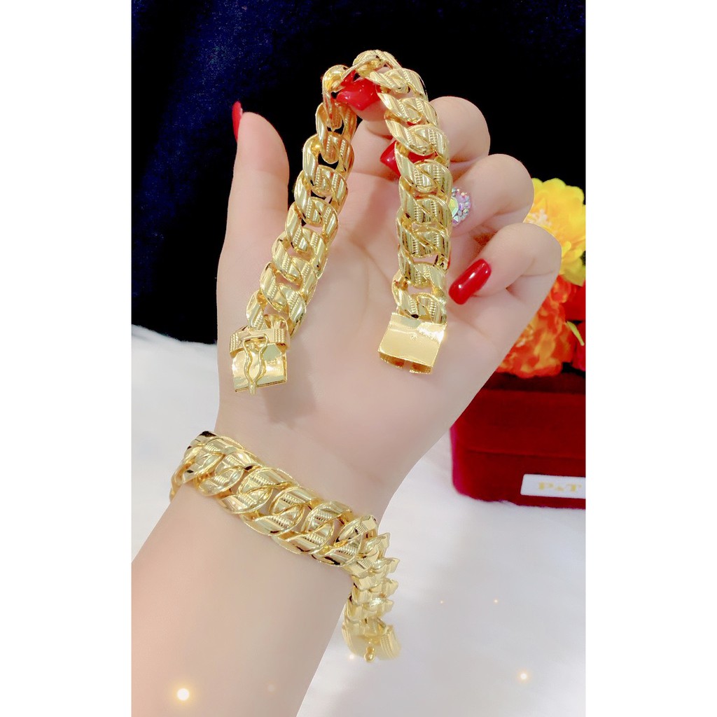 Lắc tay nam kiểu lặc mạ 24k cao cấp P659