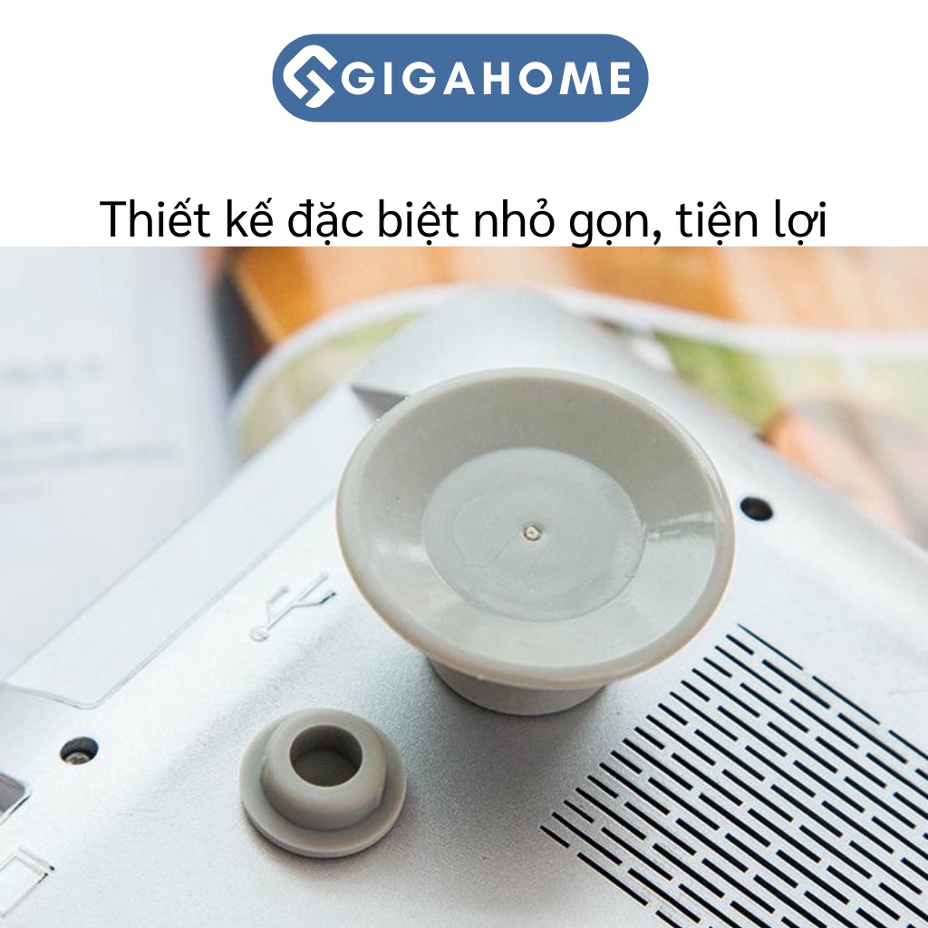 Bộ 4 Nút Silicone Kê Chân Laptop Chống Nóng, Tản Nhiệt GIGAHOME Chống Trơn Trượt 4858