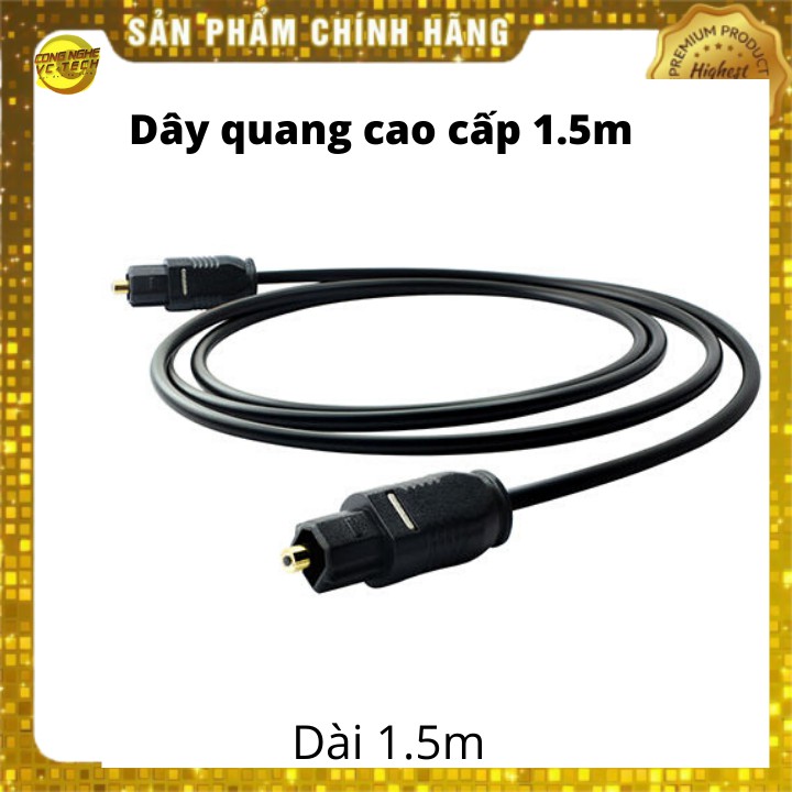 [Mã ELFLASH3 hoàn 10K xu đơn 20K] Dây Audio Quang Optical Cao Cấp Dài 1.5m