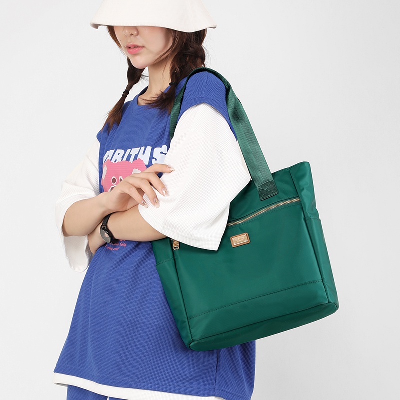 Túi Đeo Chéo Canvas Chống Thấm Nước Beg Besar Beg Silang Perempuan Totik Phong Cách Hàn Quốc Cho Nữ