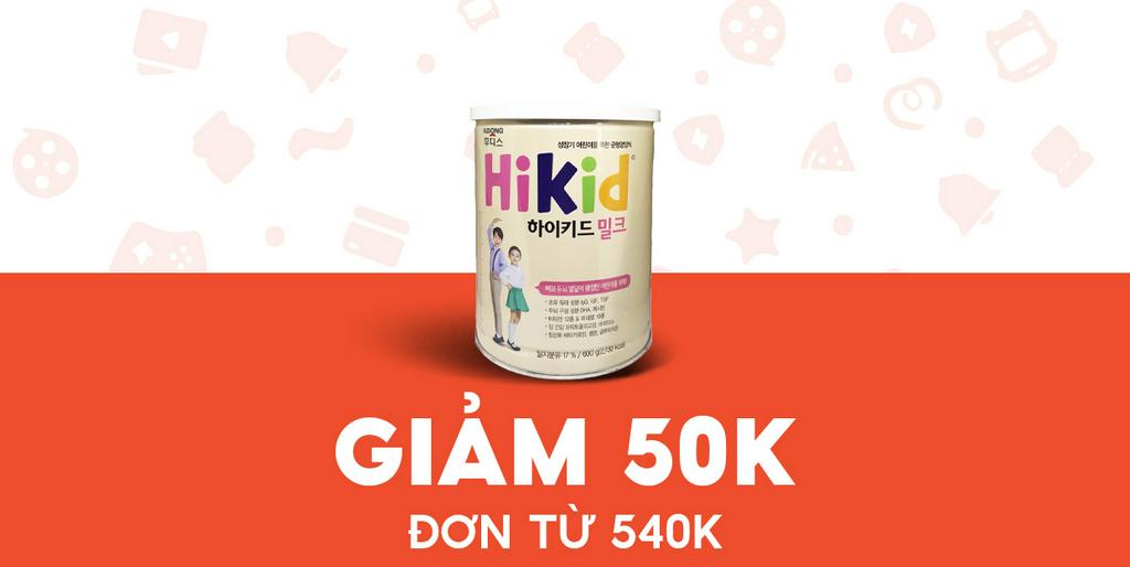 - VY STORE - Giảm 50K Sữa Hikid bò