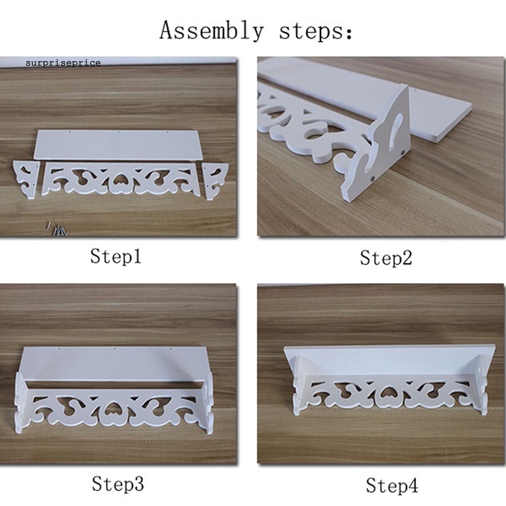 Kệ gỗ điêu khắc dán tường trang trí nội thất độc đáo