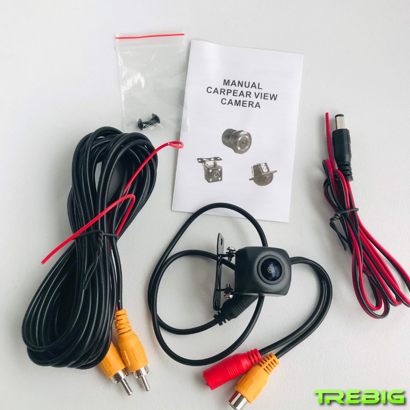 Camera lùi AHD góc rộng, len mắt cá siêu nét cho đầu Android ô tô - chống nước IP68 - Đồ chơi xe hơi Trebig