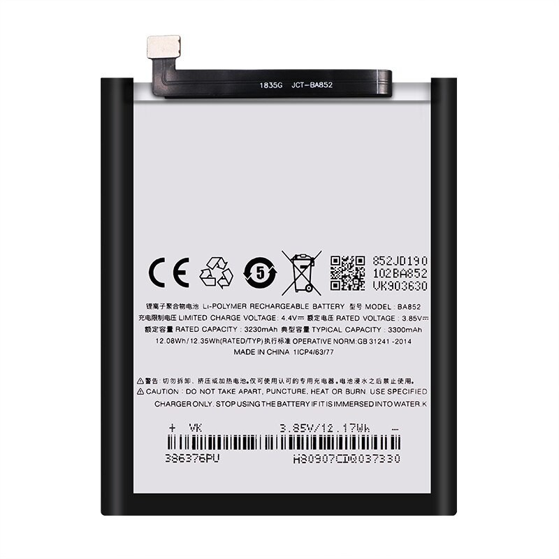 Pin điện thoại meizu x8 BA852 chính hãng, thay pin điện thoại Meizu x8 BA852 chất lượng