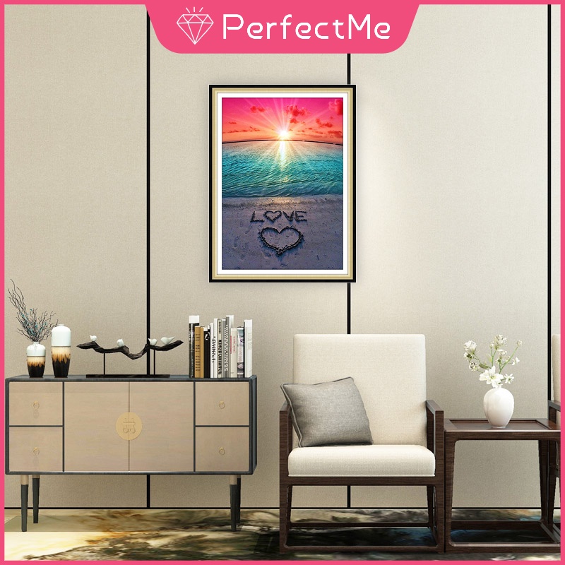 Bộ tranh đính đá 5D tự làm hình phong cảnh độc đáo kích thước 30x40cm