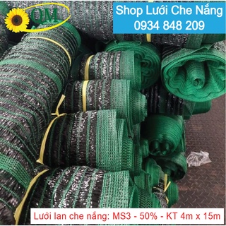 Lưới lan che nắng thái lan 4m x 15m - phủ 50%