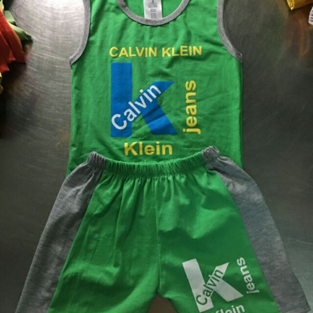 Bộ coton calvin bé trai