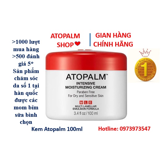 Kem Atopalm 30ml Nhập khẩu chính hãng date 2026