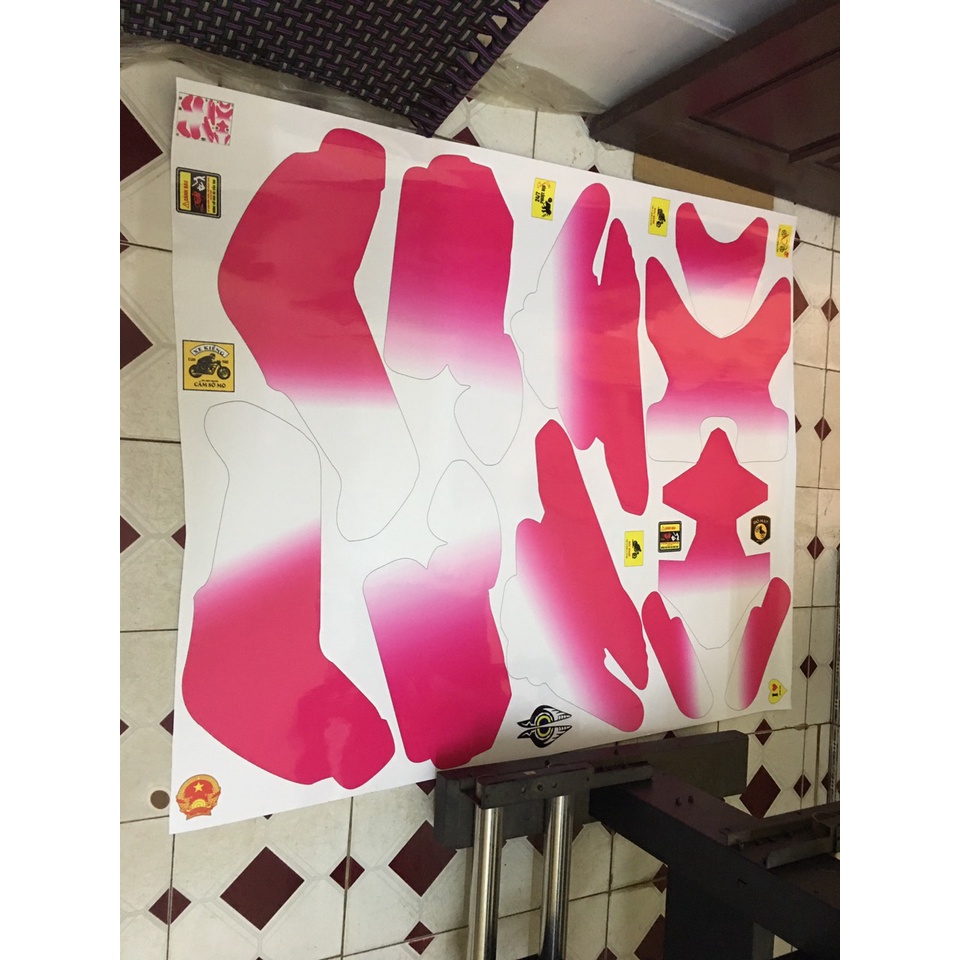 TEM TRÙM XE ĐIỆN XMEN MÃ 370 SIÊU PHẨM HỒNG TRẮNG