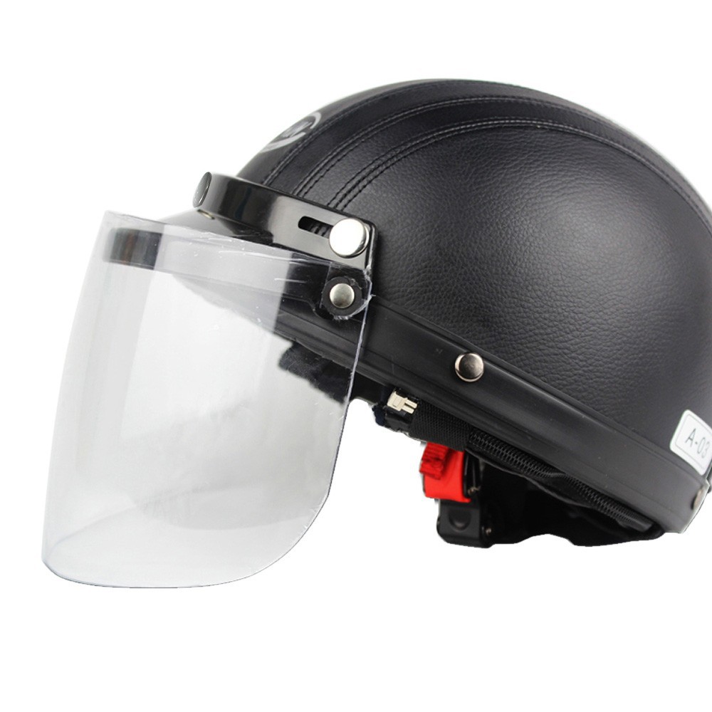 Ống kính che mặt nắp lật 3 ốc nẹp gắn mũ bảo hiểm xe mô tô