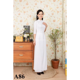 [FREESHIP] Áo Dài Lụa Trơn Ảnh thật 100%