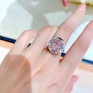 New Arrival New Ring Finger Decal Diamond Beads Sparkling Pink Luxury Women's Ring