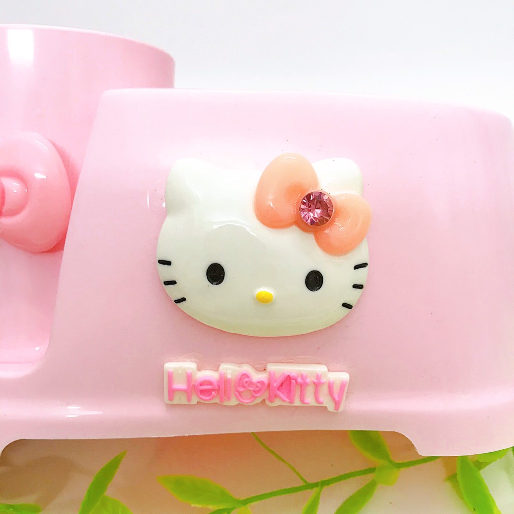 Cốc đánh răng + kệ để đồ 2 chi tiết Hello Kitty ☘☘