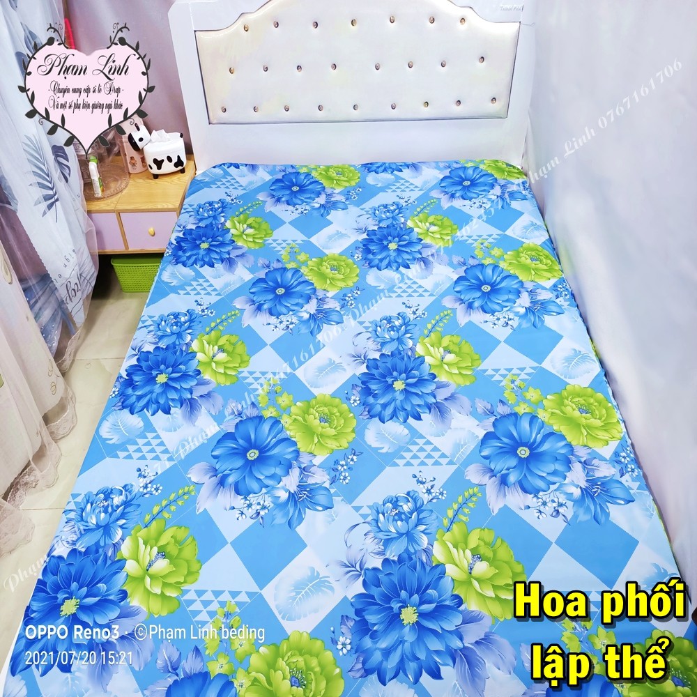 [1m6*2m*16-25cm] Drap lẻ Ga trải giường bo chun vải Thun lạnh Việt Nam sợi Jersay (sẹc xây) Chỉ 1 drap độ dày drap 3 tấc