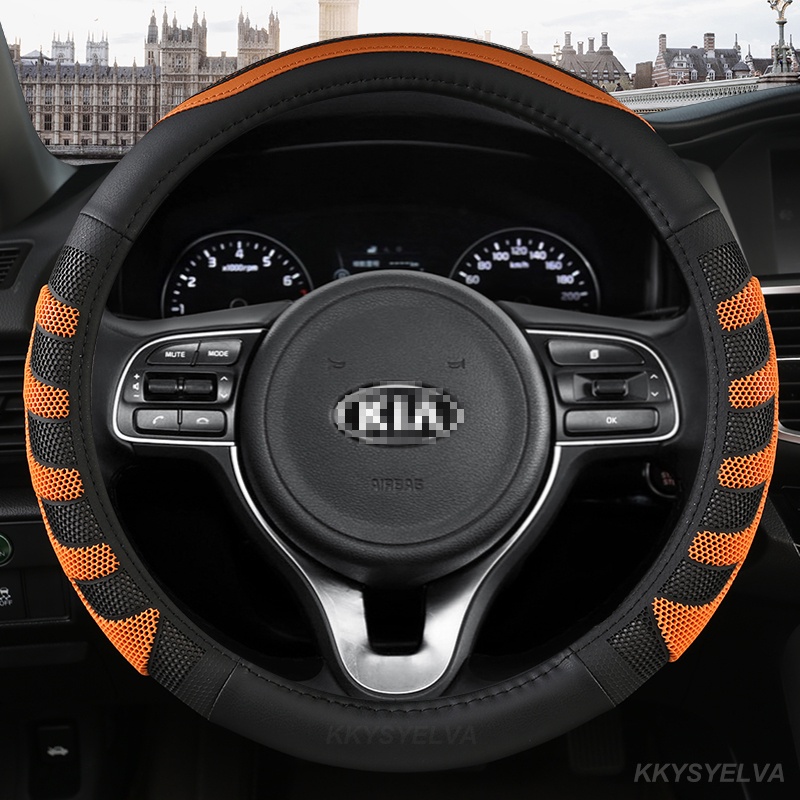 Bọc Vô Lăng Xe Hơi Bằng Da PU Chống Trượt Cho Kia Sportage Sid Rio 3 Soul Sportage Ceed Sorento Cerato K2 K3 K4 K5 KX3