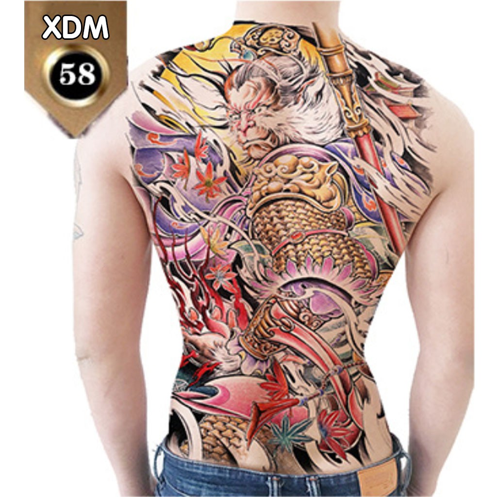 Hình Xăm Dán Kín Lưng Ngộ Không XDM058