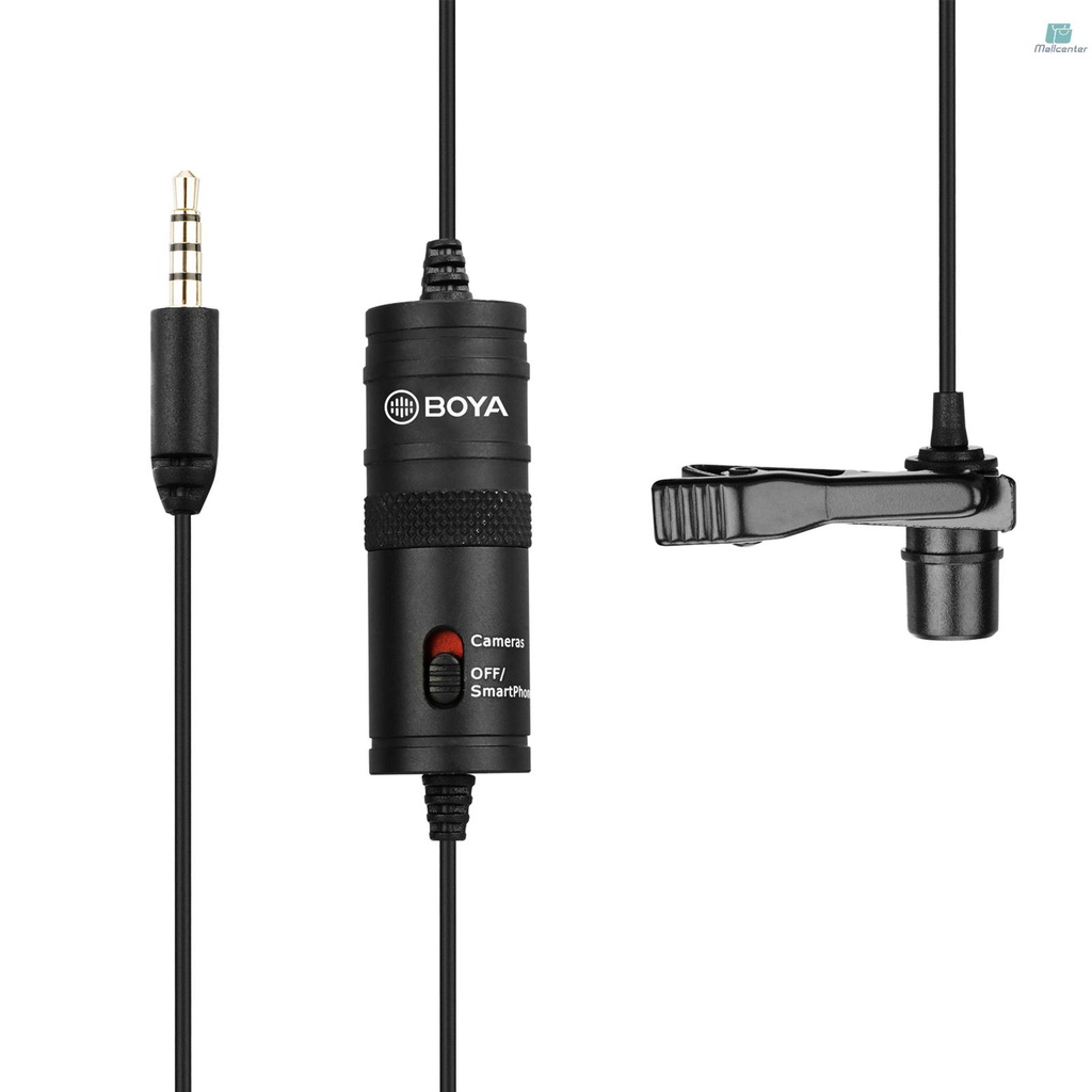 Micro Đa Hướng BOYA BY-M1 Có Kẹp Cổng 3.5mm Cho Máy Ảnh DSLR
