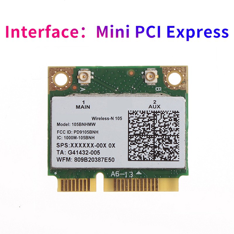 Card Wifi 105bnhmw Không Dây-N 105 Mini Pci-E 150mbps 2.4 Ghz 802.11b / G / N | BigBuy360 - bigbuy360.vn