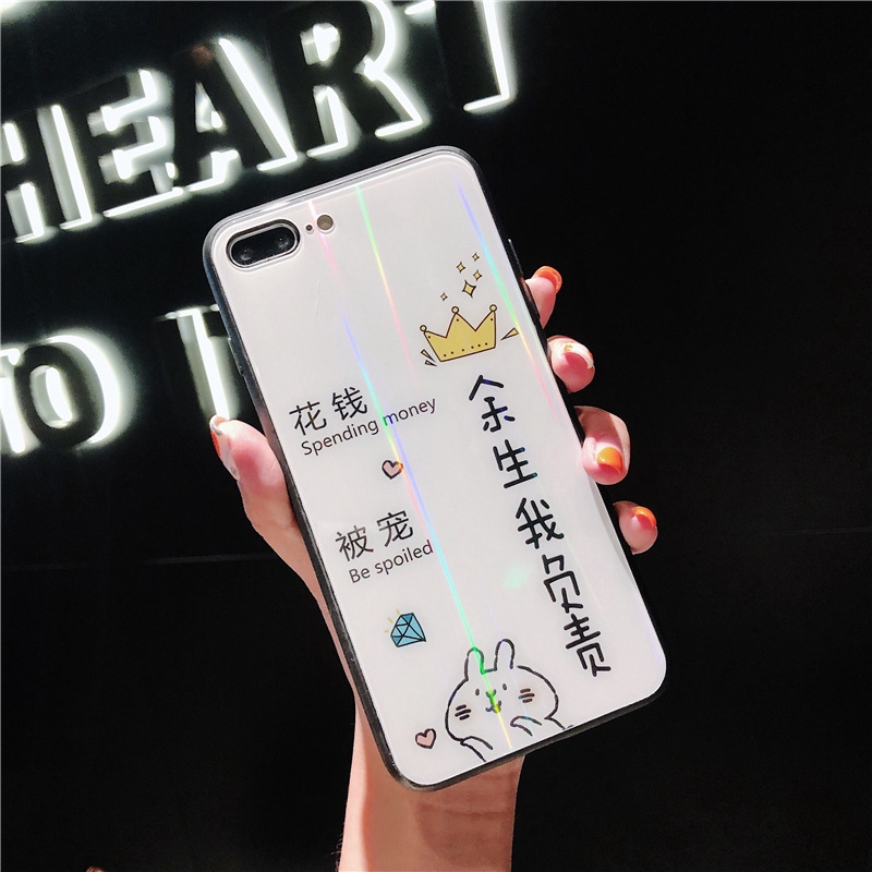 Ốp Điện Thoại Mặt Kính Màu Laser Cho Iphone Xs Max | BigBuy360 - bigbuy360.vn