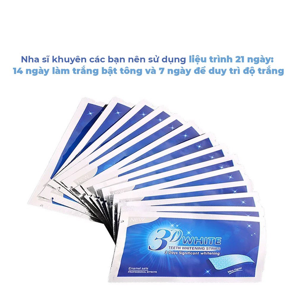 Miếng Dán Trắng Răng 3D White Teeth Whitening Strips - Sarah Beaute MP35